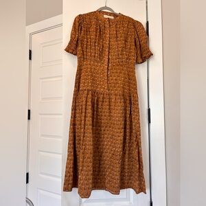 Daughters of India Rust Floral Dress
